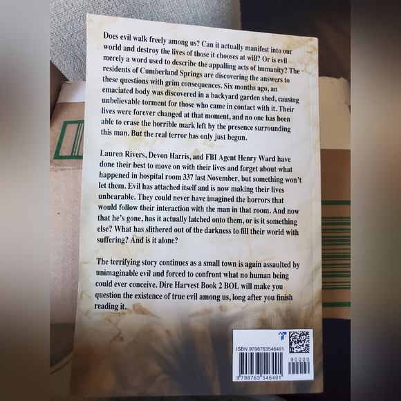 New Signed* BOL -Dire Harvest Book 2 By Robert Ferencz | Pic While Signing - Picture 3 of 5